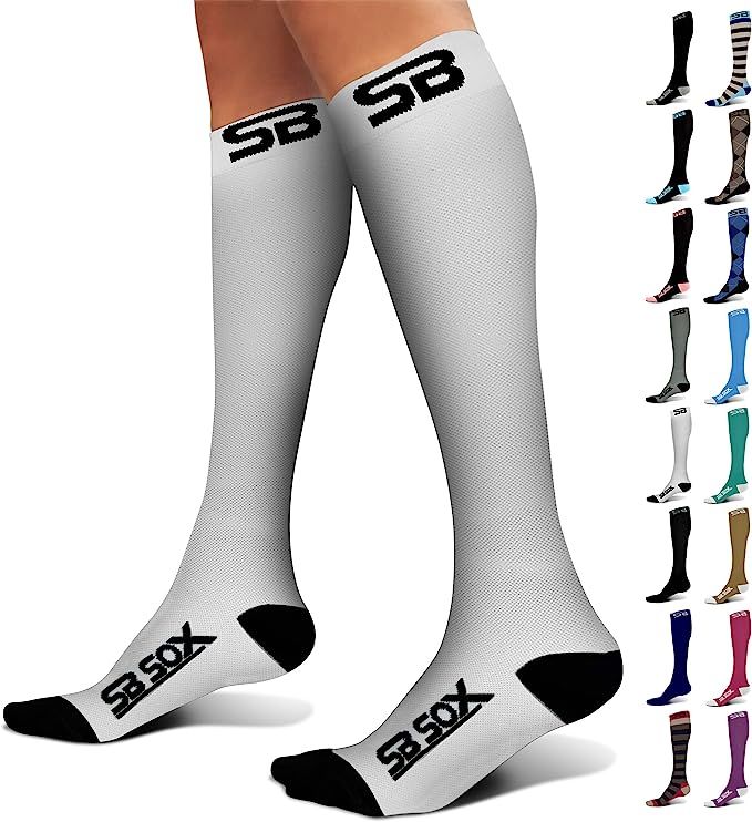 SB SOX Compression Socks (20-30mmHg) for Men & Women – Best Compression Socks for All Day Wear,... | Amazon (US)