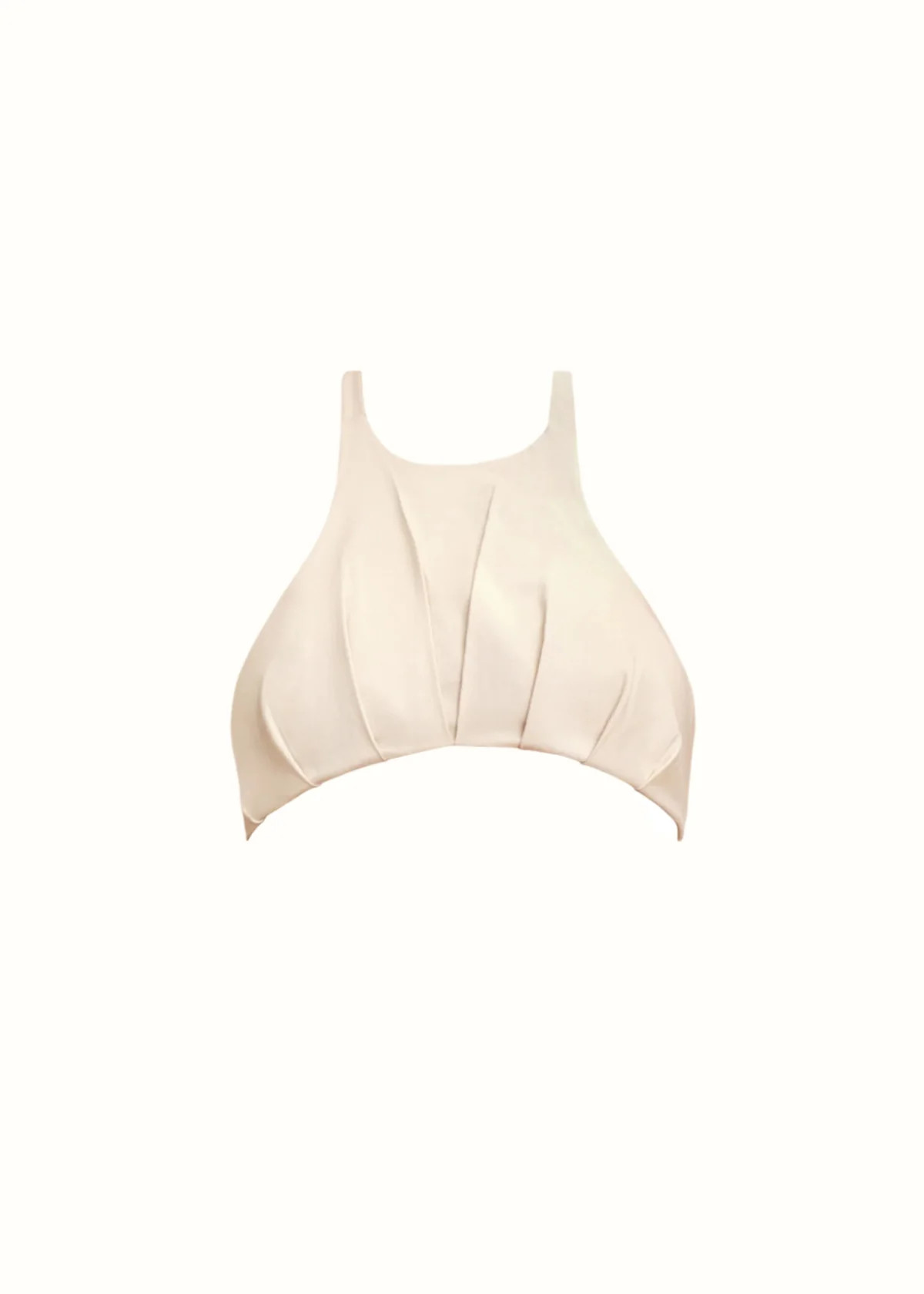 YENI CROP TOP - IVORY | ANDREA IYAMAH