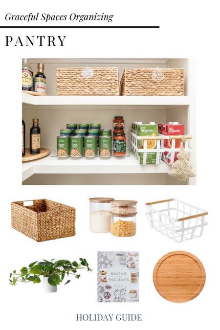 With the holidays comes a lot of baking and cooking! Especially if you’re hosting! Create intentional zones and organization in your pantry for easy access to all of your baking and cooking needs! 🤍Add some holiday cookbooks for functional decor! #fall #christmas #pantry #organization #thanksgivingSale 

#LTKHoliday #LTKHolidaySale #LTKhome