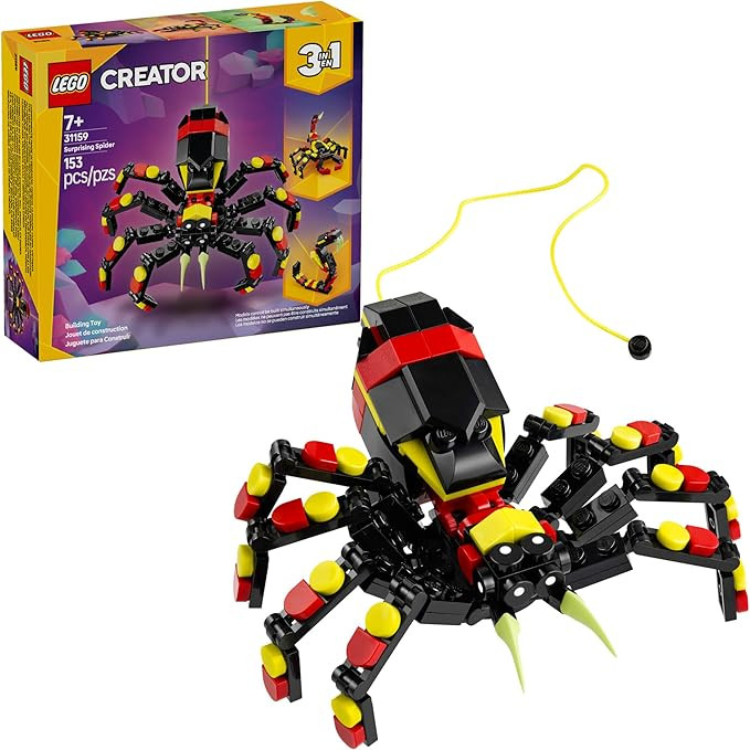 LEGO Creator 3 in 1 Wild Animals Surprising Spider Toy - Building Toy with 3 Build Options, Spide... | Amazon (US)