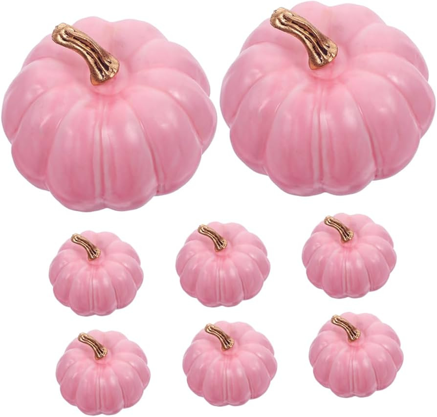 Homoyoyo 8 St\u00fcck Teiliges K\u00fcnstliche K\u00fcrbisse Realistischer Leichte Dekoration f\u... | Amazon (DE)