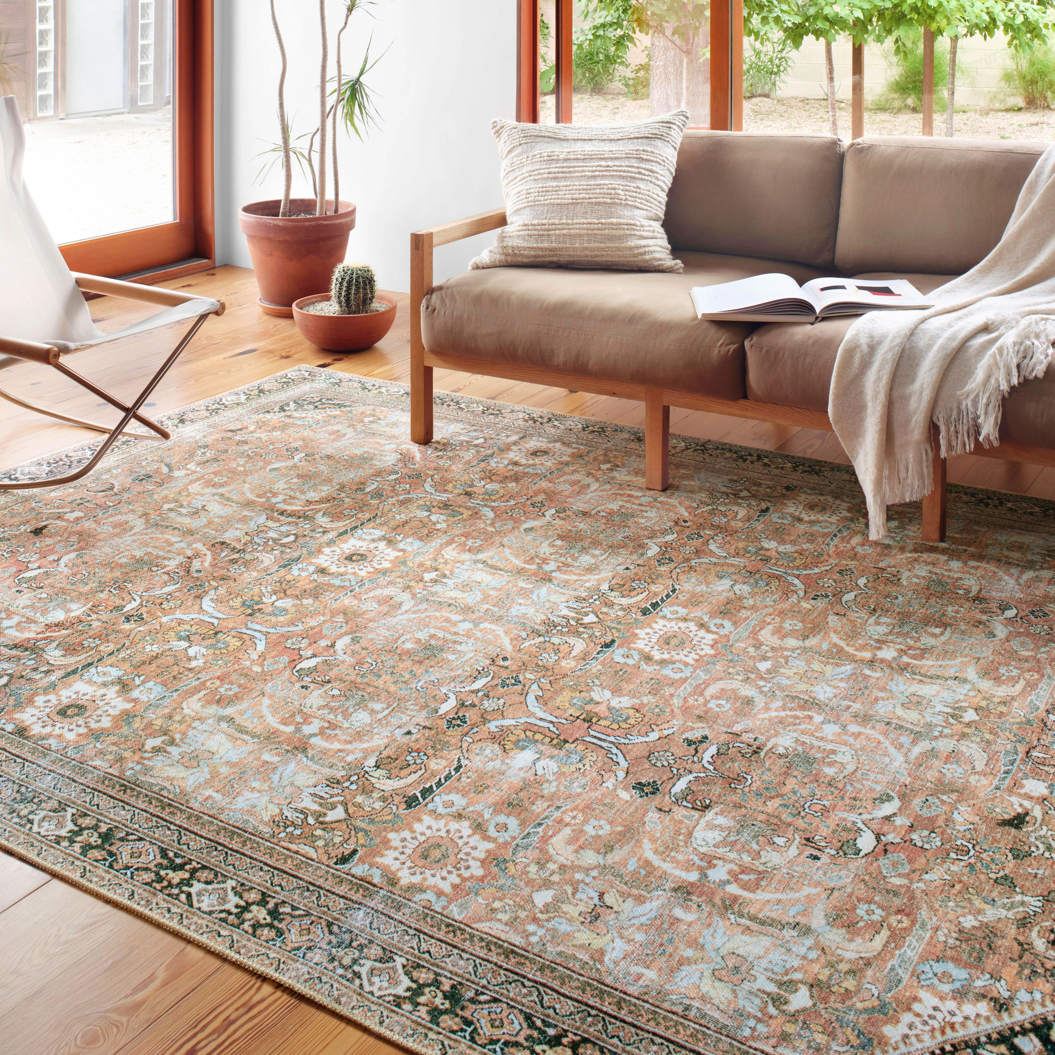 Alexander Home Sophia Printed Botanical Vintage Area Rug | Overstock