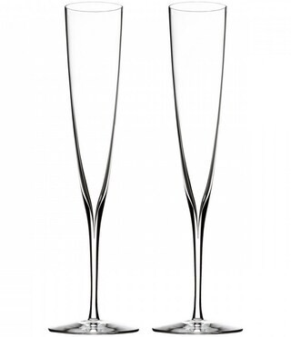 Waterford Elegance Crystal Champagne Trumpet Flute Pair | Dillards Inc.