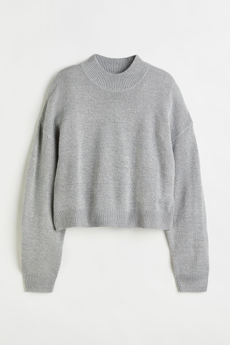 Sweater - Gray melange - Ladies | H&M US | H&M (US + CA)