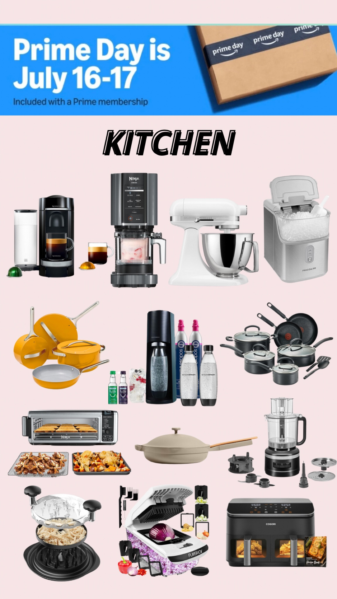 Top kitchen picks for Amazon Prime Day! 

amazon must haves, amazon finds, amazon sale, prime day deals, amazon prime day, amazon home, kitchen finds, kitchen appliances, ninja, nespresso, our place pan, soda water maker, kitchen aid mixer, ninja creamie, nugget ice maker, blender, air fryer

#LTKHome #LTKFamily #LTKSaleAlert
