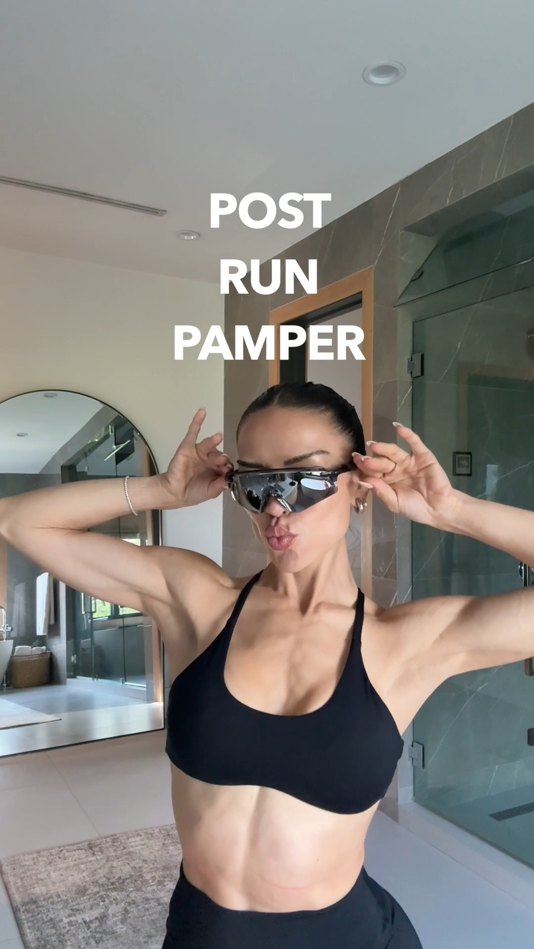 My post run pampering routine 10/10 recommend 🧖🏻‍♀️🫧🛁

Shower essentials 
@theouai detox shampoo + scalp scrubber 
@oribe gold lust repair and restore S&C 
@amazon spa-cells  body mit 
@josiemaran body scrub + body butter 
@drdennisgross 2 step peel pads
@muradskincare acne contro body exfoliating pads
@csb cozy robe in ivory 
@hyperice normatec compression boots 
Cellumapro red light therapy 
@amazon Ebanel intensive foot cream + O’keeffe’s happy feet 