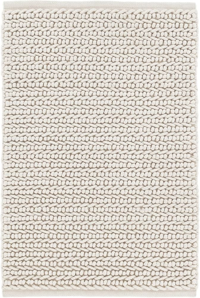 Dash & Albert Veranda Ivory Handwoven Performance Rug, 7.5 X 9.5 Feet, Ivory Solid Pattern | Amazon (US)