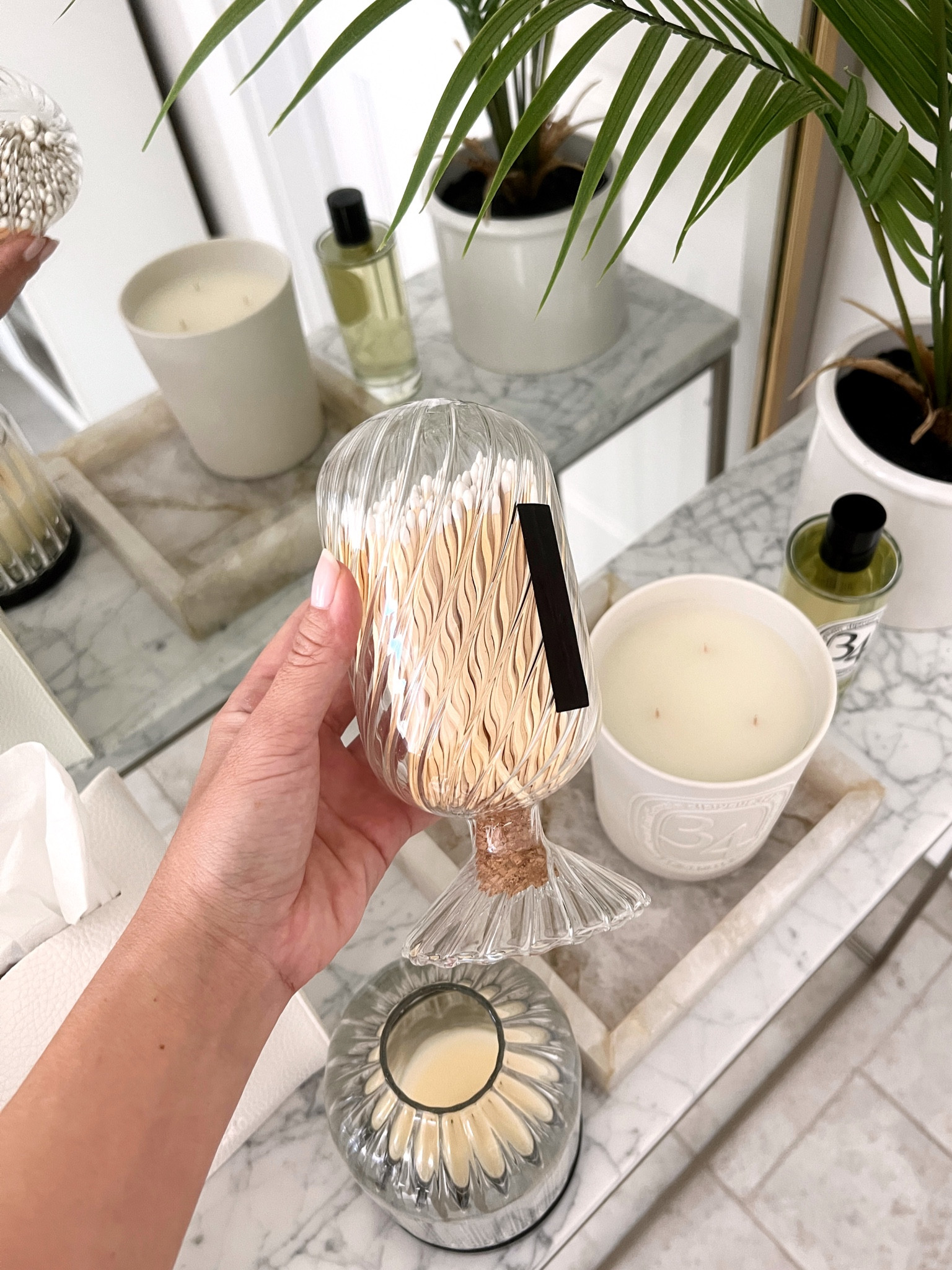 Glass match cloche from Skeem Design / Anthropologie 