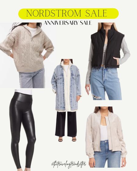 Nordstrom anniversary sale - sweaters - denim - Spanx faux leather leggings 

#LTKxNSale #LTKstyletip #LTKsalealert