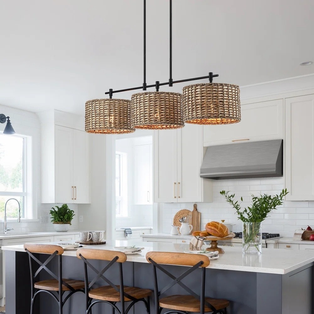Natural textures always bring warmth to any space 🌿
This woven rattan 3-light pendant adds the perfect cozy-meets-modern touch to the kitchen — bright, airy, and timeless.
Available in more finishes to match your home style ✨