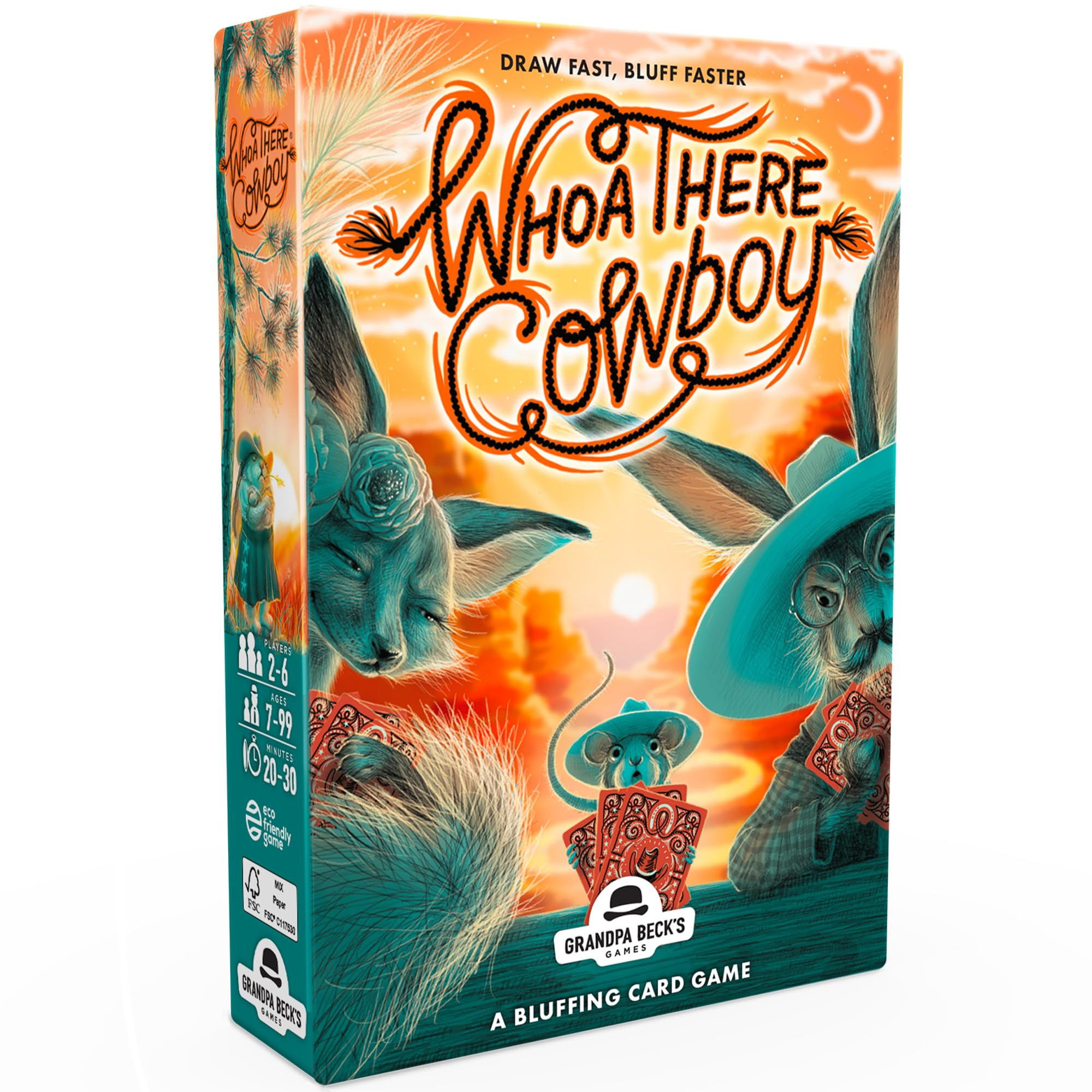 Grandpa Beck's Games Whoa There Cowboy | A Guess Who's Bluffing Card Game | from The Creators of ... | Amazon (US)
