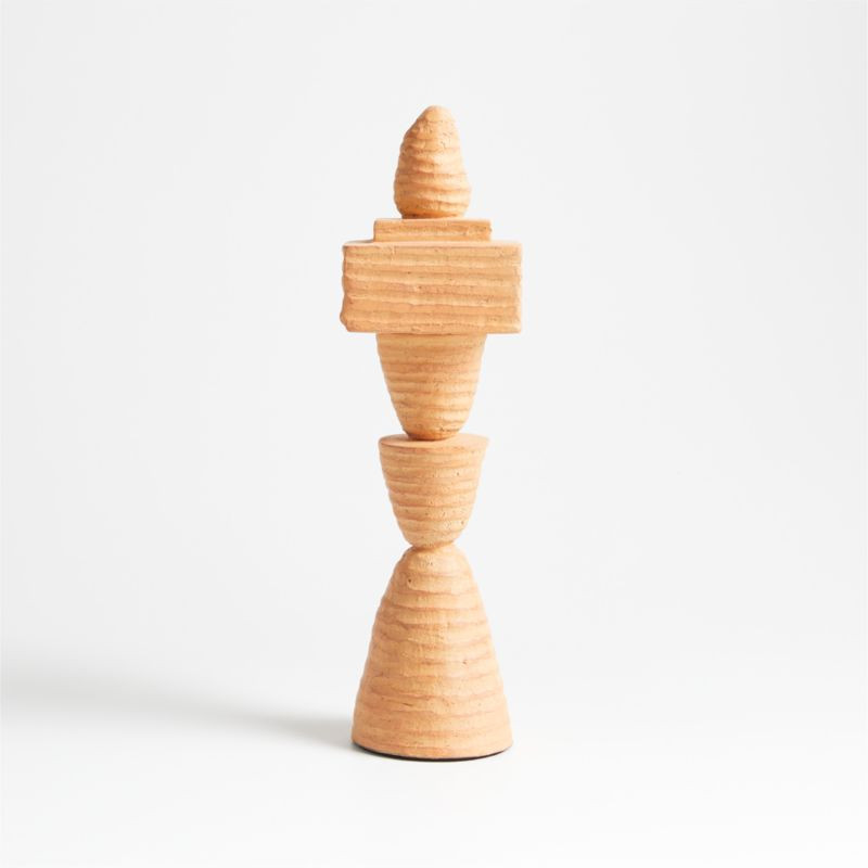 La Struttura Terracotta Sculpture by Athena Calderone | Crate & Barrel | Crate & Barrel