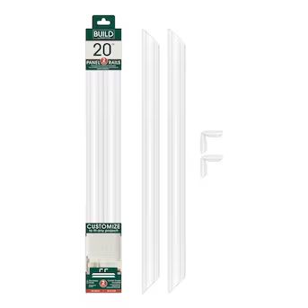 BUILD and BATTEN 2 Pack Panel Rail Kit 20-in Unfinished Polystyrene Wall Panel Moulding Lowes.com | Lowe's