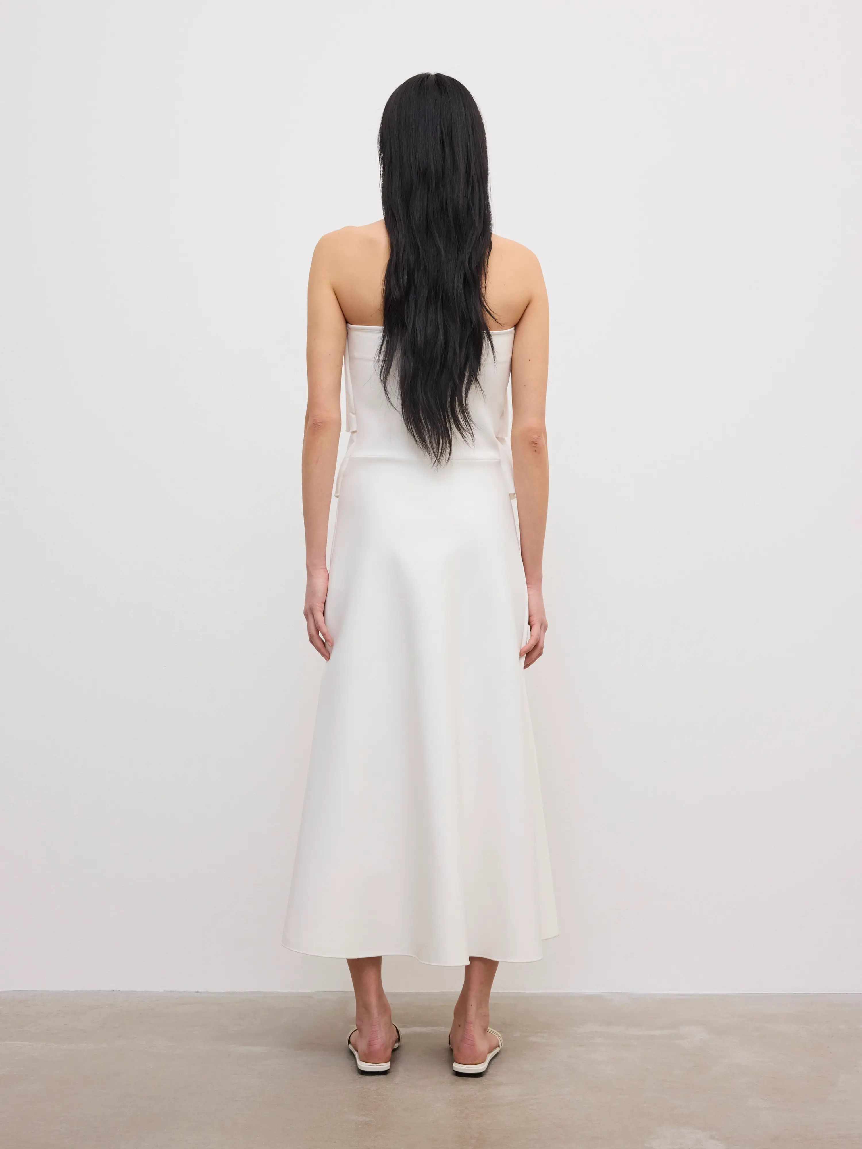 Sculpted Tube Dress - White | House of Dagmar