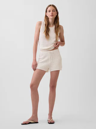 100% Cotton Crochet Easy Shorts | Gap (US)