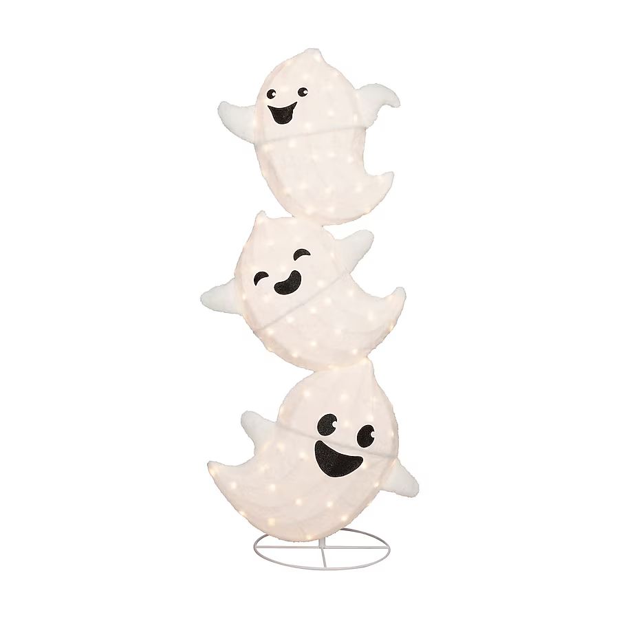 Haunted Living 5-ft Lighted Ghost Porch Decoration | Lowe's