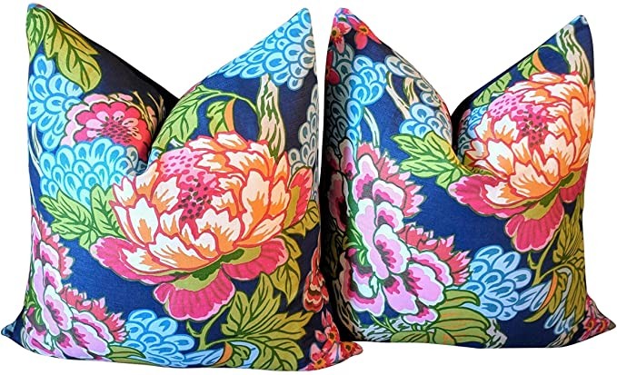 Flowershave357 Pillow Cover Thibaut honshu Floral Pillow Bright and Cheery Pillows Chinoiserie St... | Amazon (US)