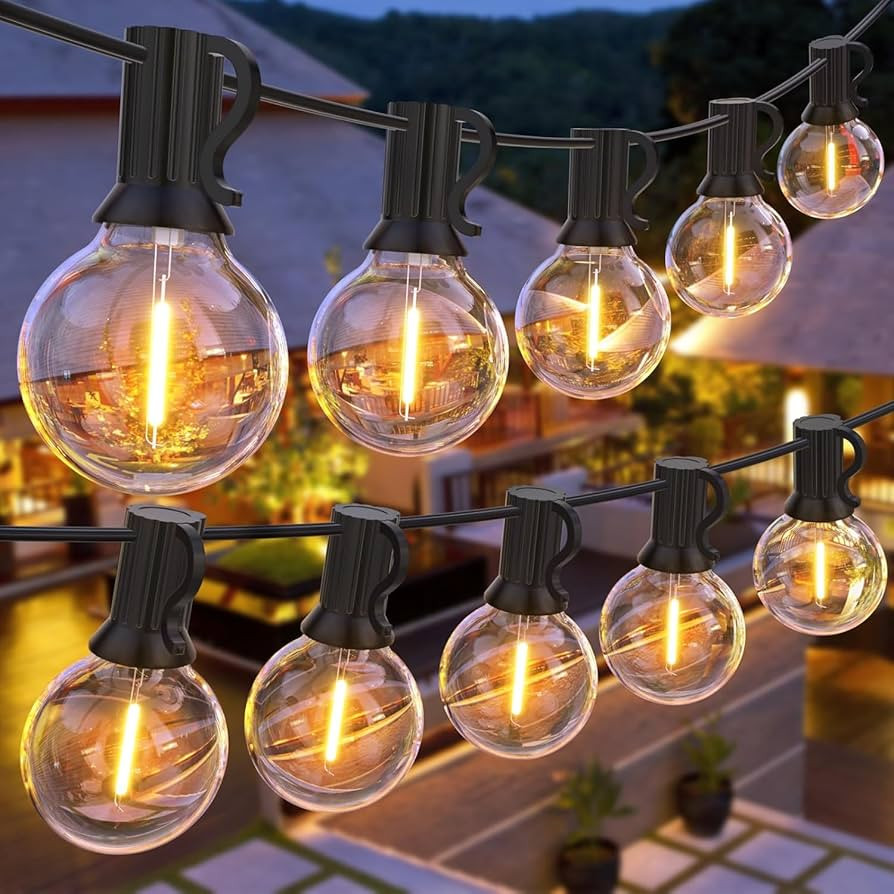 GPATIO Outdoor String Lights, 100FT LED Waterproof Patio Lights for Outside | Amazon (US)