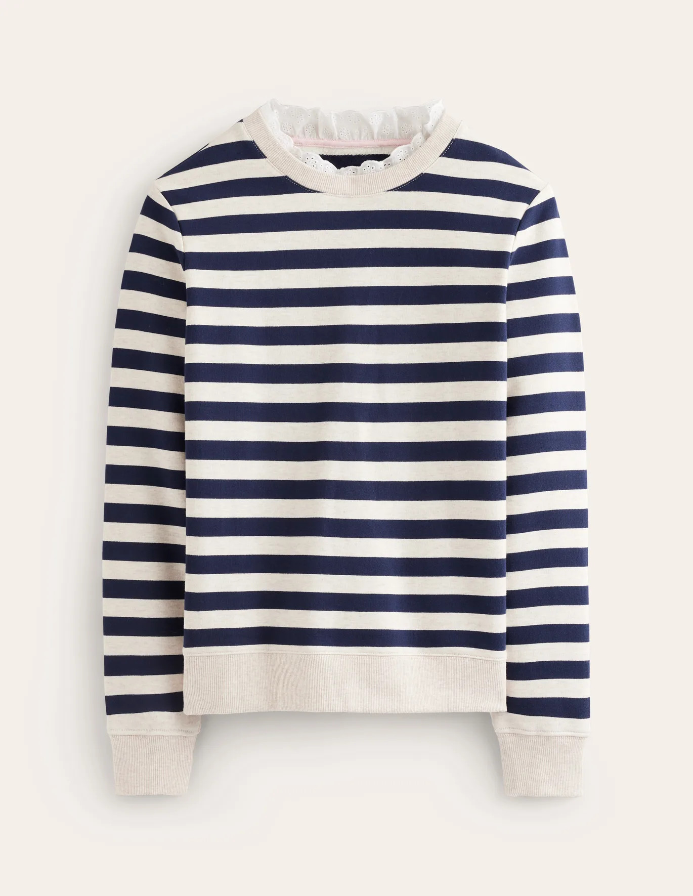 Broderie Trim Sweatshirt | Boden (US)