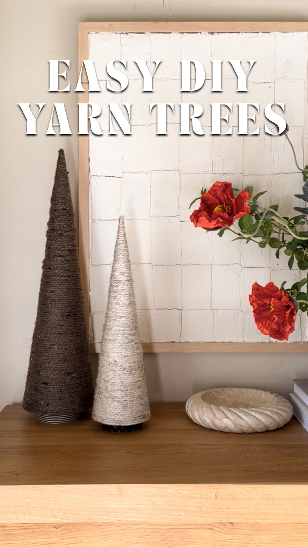 These diy holiday trees are so easy to make and all you need is yarn! 

#LTKHoliday #LTKSeasonal #LTKHome