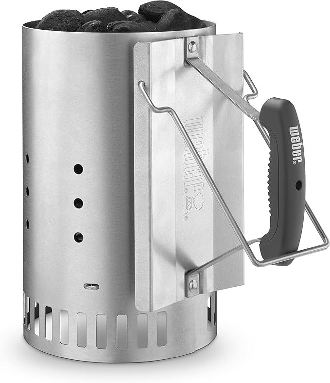 Weber 7429 Rapidfire Chimney Starter, Silver | Amazon (US)