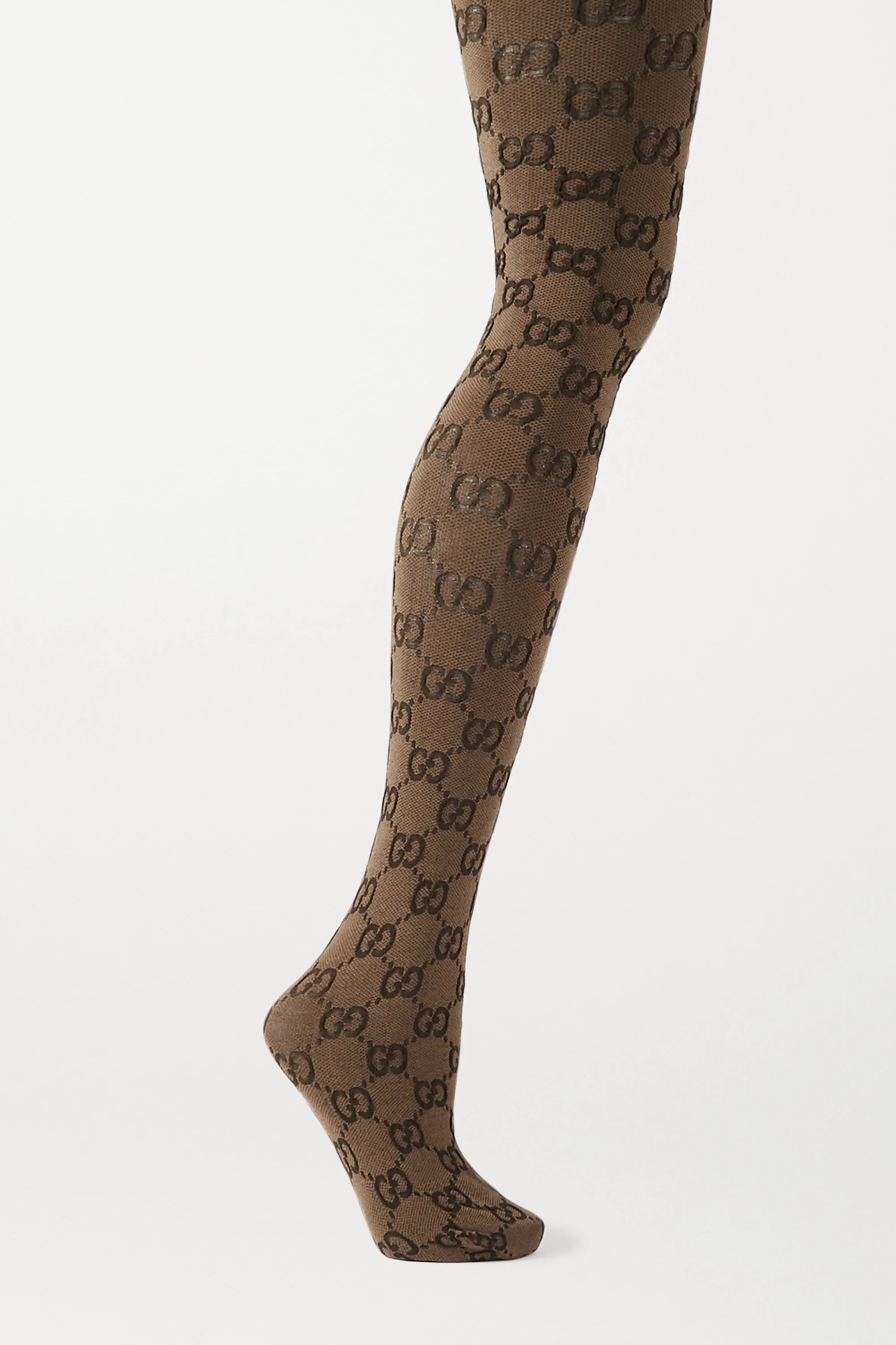 Beige Jacquard-knit tights | Gucci | NET-A-PORTER | NET-A-PORTER (US)