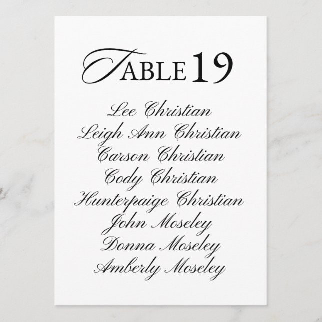 4.5" x 6.25" Flat Menu Card | Zazzle