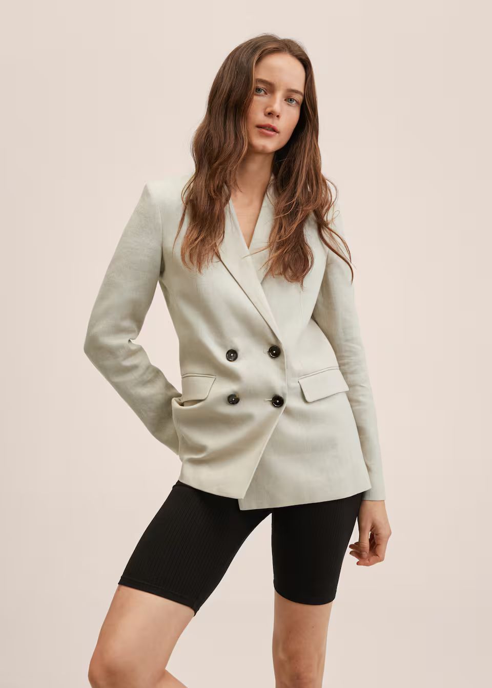 Linen blazer suit | MANGO (US)