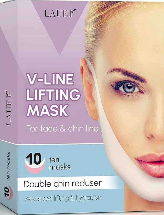 V Shaped Contouring Face Mask Line Shaping Lifting Belt Neck Reduction Jawline Lift Tape Enhancer... | Amazon (US)