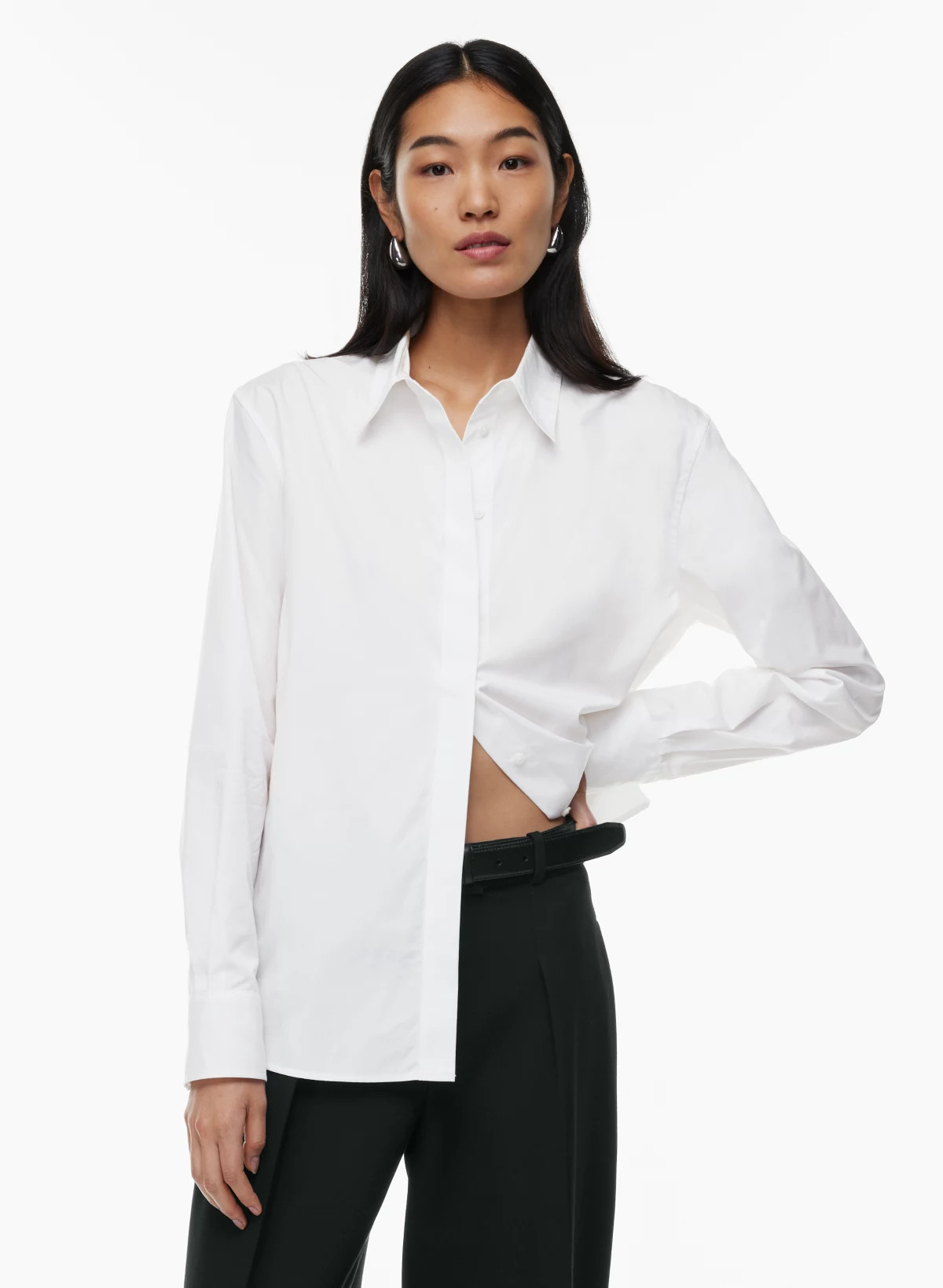 NEW ESSENTIAL RELAXED POPLIN SHIRT | Aritzia