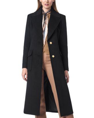 Bernardo Classic tailored Wool Melton Coat  | Bloomingdale's Women Coats & Jackets Wool & Wool Bl... | Bloomingdale's (US)