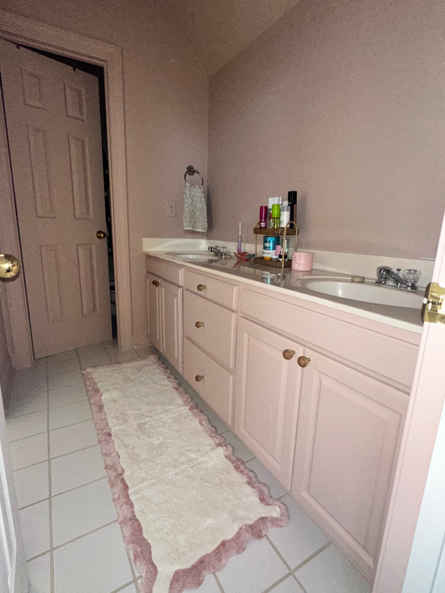 Sneak peak to bathroom remodel! Obsessed with  color drenching.  Sherwin Williams color Sashay Sands 

#LTKHome #LTKKids #LTKStyleTip