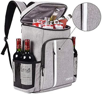 FORICH Cooler Backpack Insulated Leak Proof Backpack Cooler Bag Lightweight Soft Beach Cooler Bac... | Amazon (US)