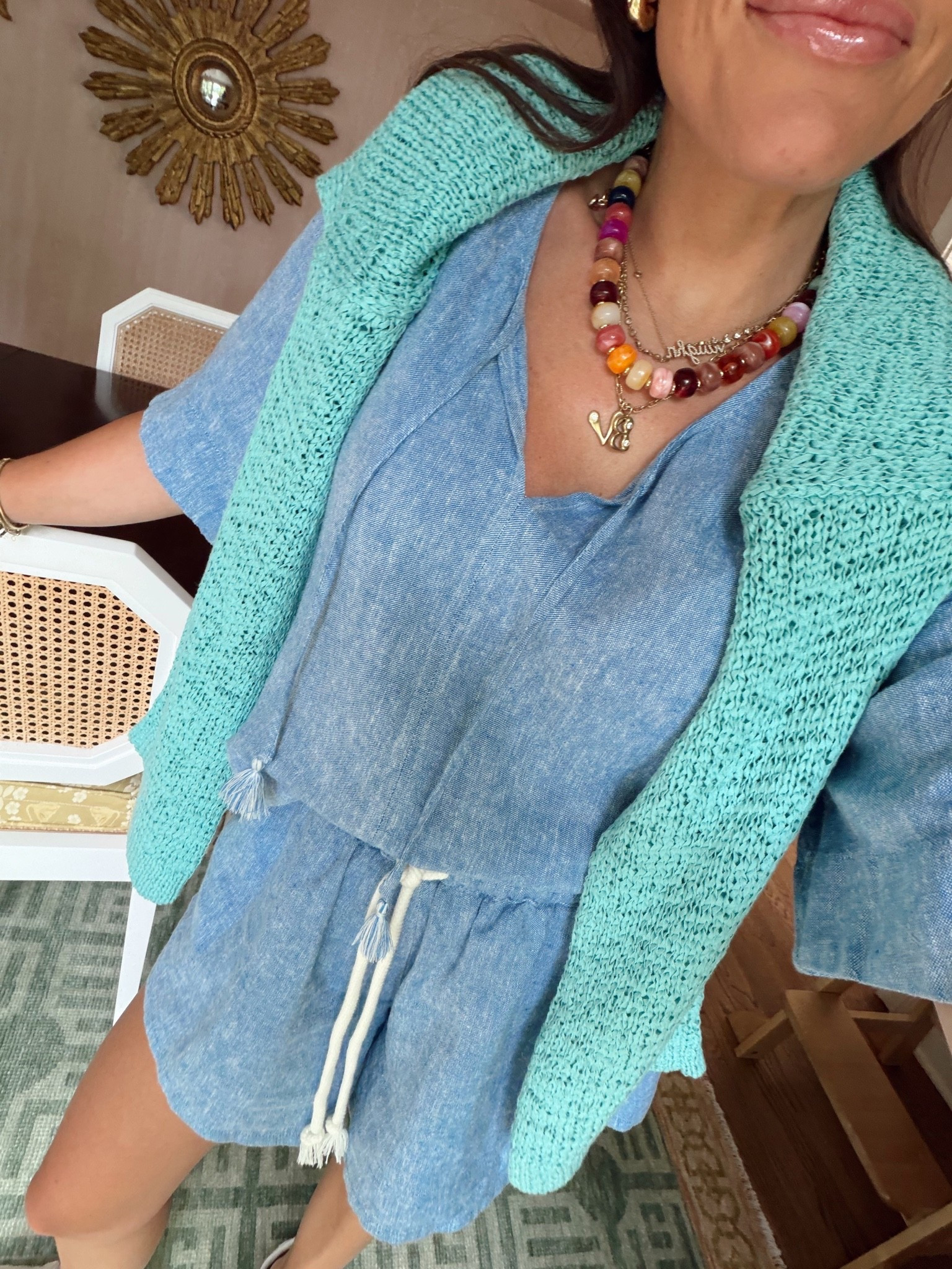 Loveee this cutie chambray set