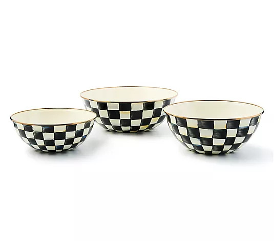 Make Your Selection: MacKenzie- Childs Set of 3 Mixing Bowls | QVC