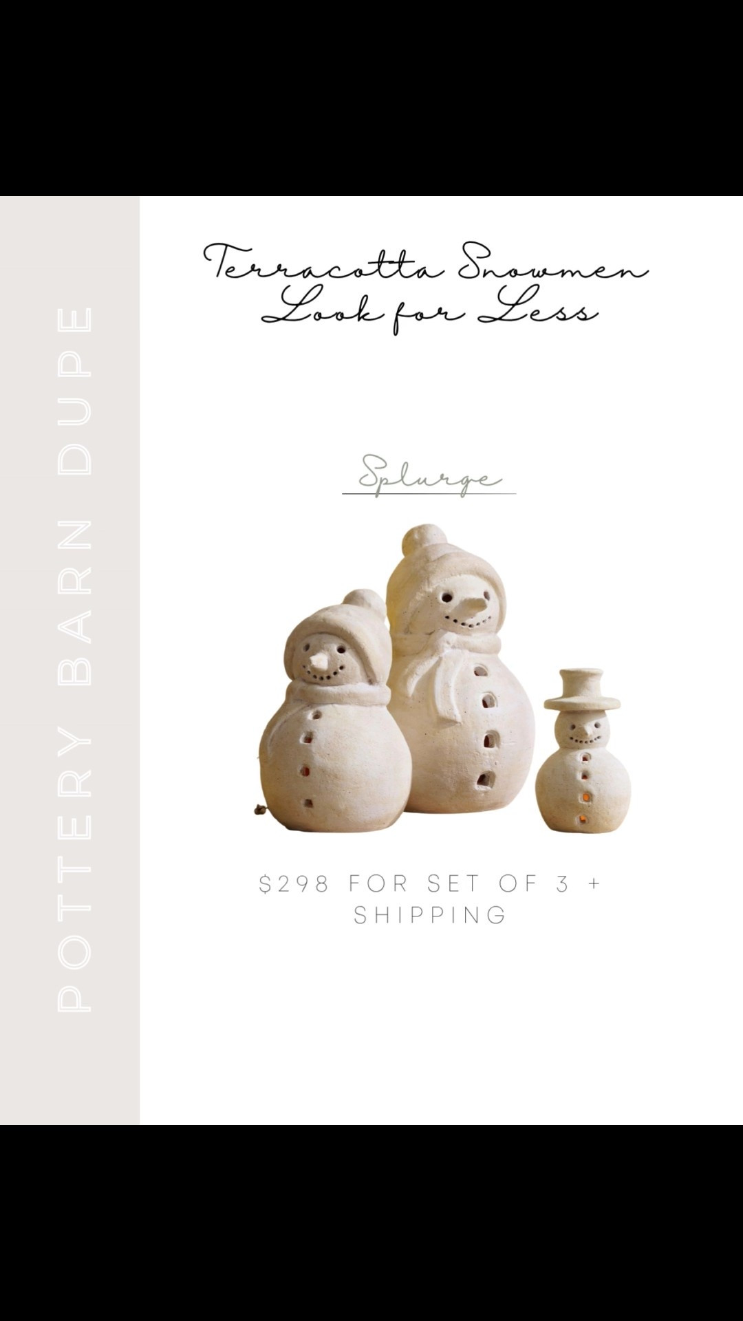 Pottery Barn Terracotta Snowmen Dupe, Pottery Barn Terracotta Snowmen Look for Less, Pottery Barn Look for Less, Pottery Barn Dupe, Pottery Barn Look Alike, Pottery Barn Inspired, Walmart Christmas Finds, Walmart Christmas Decor, Splurge or Save, Christmas Decor, Neutral Christmas Decor, Walmart Christmas Decor 2025, Walmart Christmas Decor Ideas, Snowman Christmas Decor, Snowmen Christmas Decor



#LTKHoliday #LTKSeasonal #LTKHome