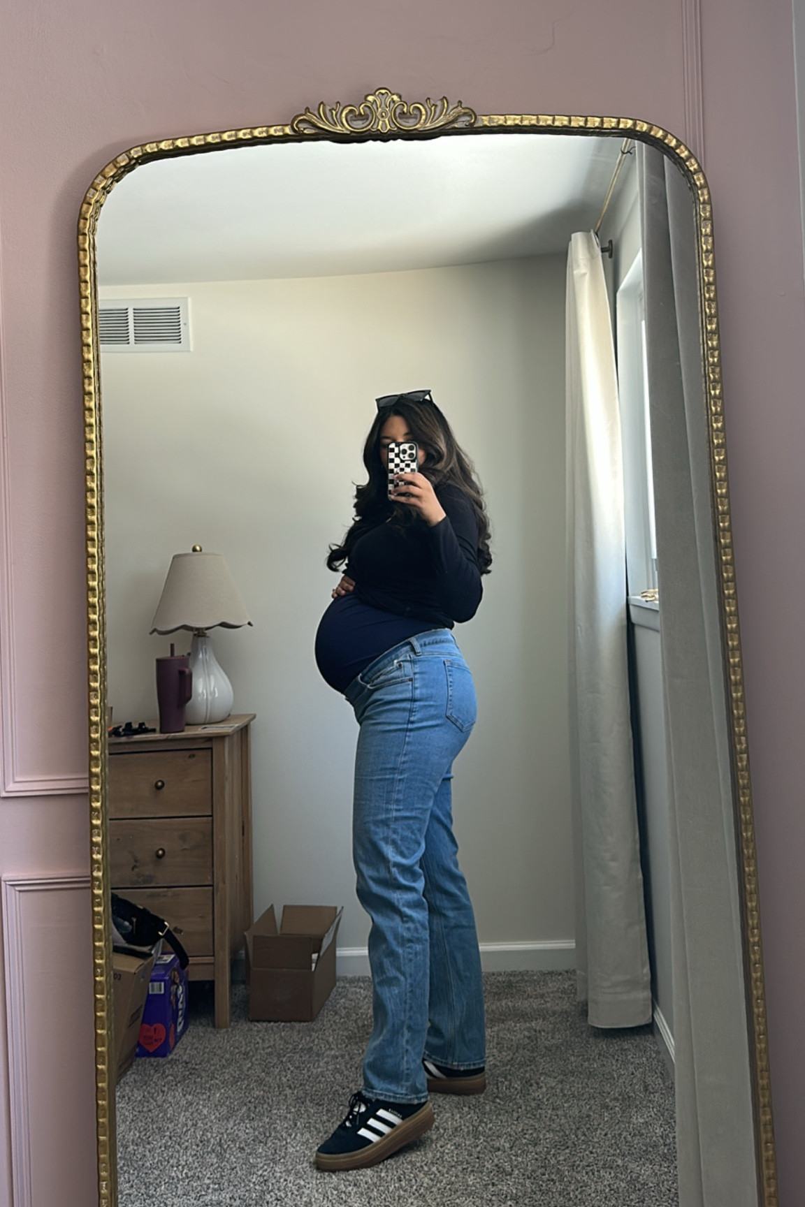 Maternity jeans! I’m wearing a size 10 but need a size 8. Abercrombie style- casual style- old navy maternity tee 

#LTKFindsUnder50 #LTKStyleTip #LTKFindsUnder100