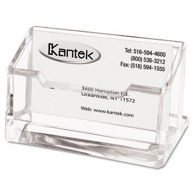 Kantek Acrylic Business Card Holder Capacity 80 Cards Clear AD30 | Target