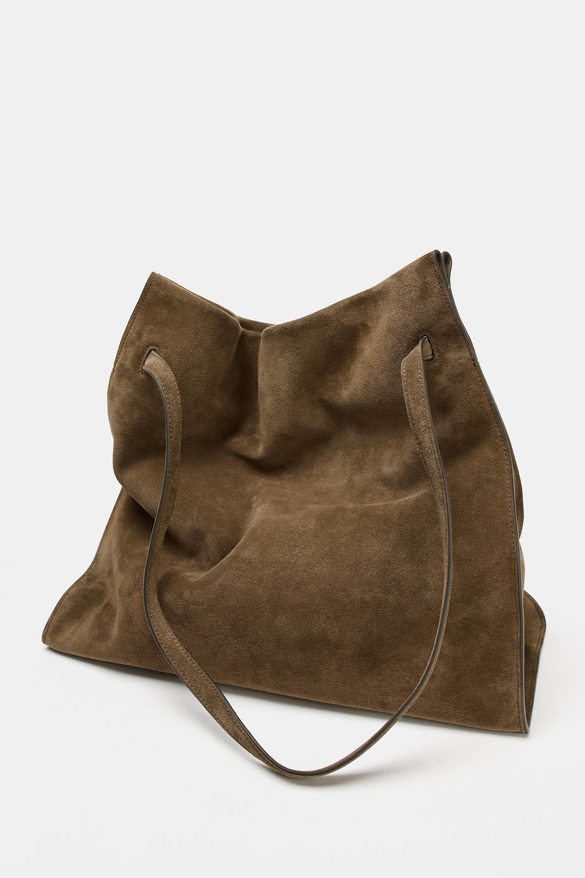 SUEDE SHOULDER BAG | Zara US