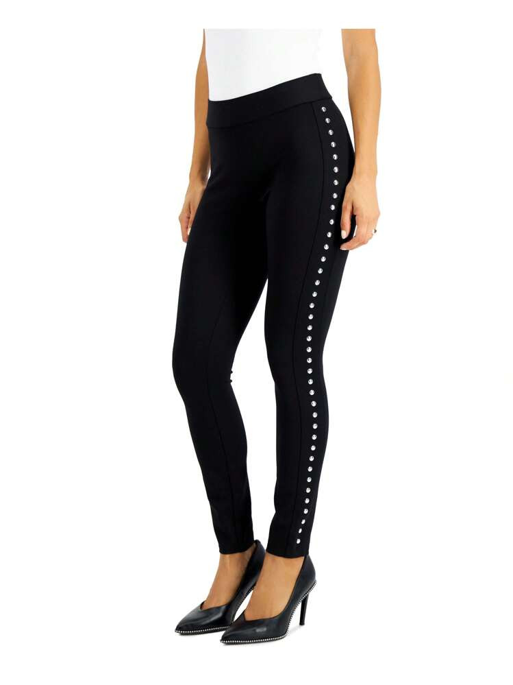 Bar III Side-Studded Leggings | SHEIN