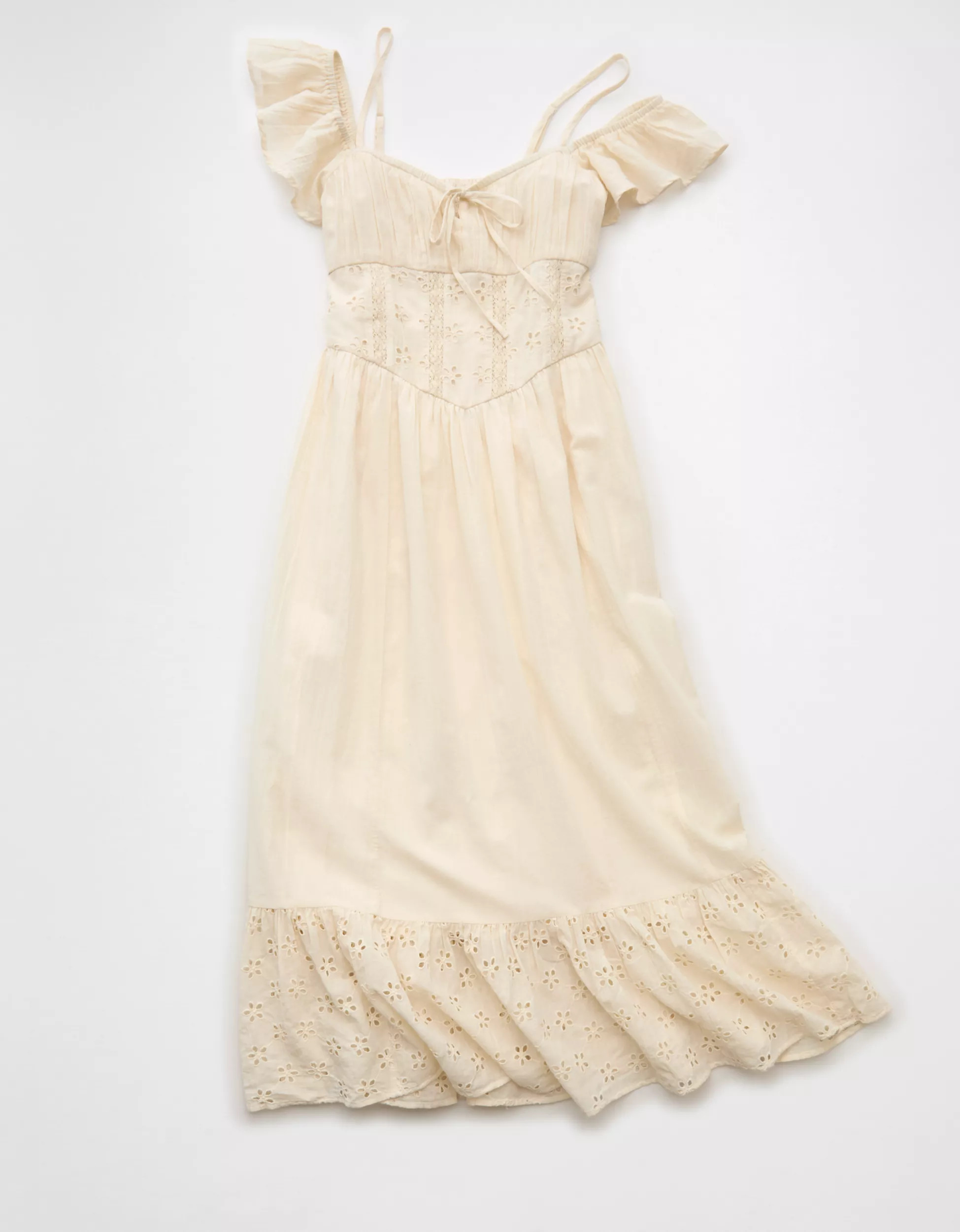 AE x Stagecoach Off-The-Shoulder Midi Dress | American Eagle Outfitters (US & CA)