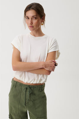 Millie Bubble Tee - Soft White | Pistola Denim