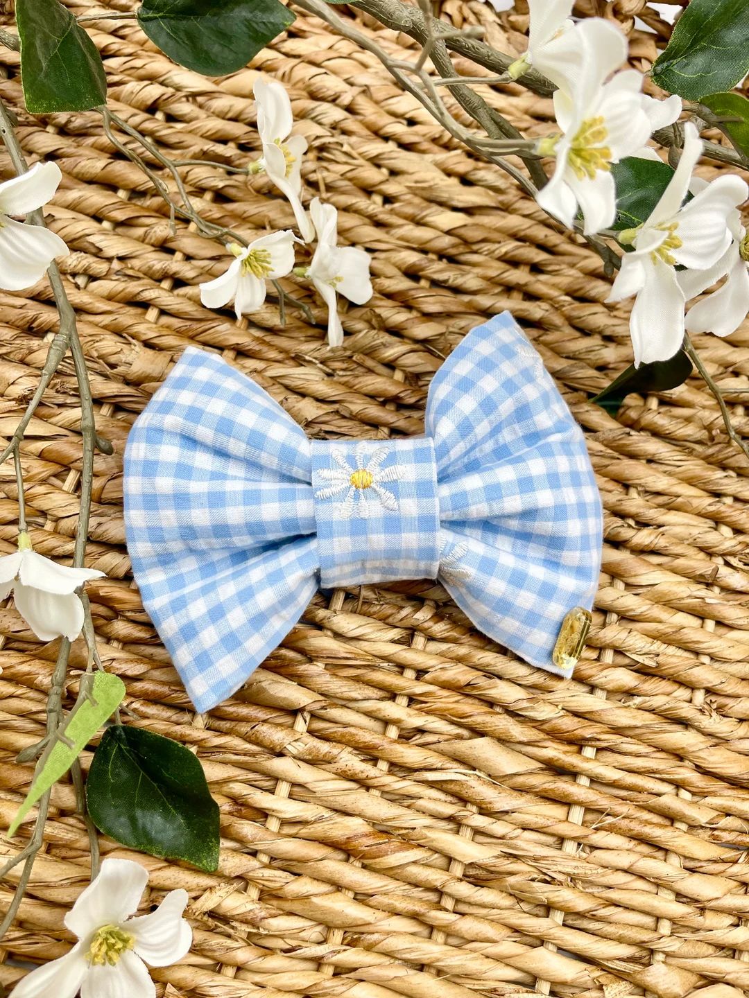 May | slip on collar bow tie, collar bow, spring bow tie, dog bow, easter collar bow, summer bow ... | Etsy (US)