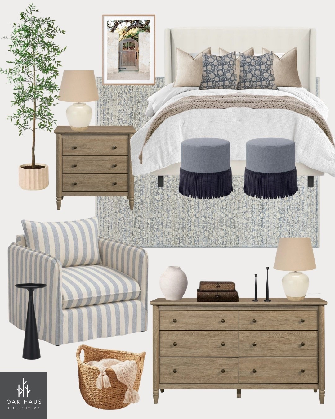 Modern Coastal Bedroom, Coastal Bedroom Design, coastal decor, bedroom furniture, bedroom design, white and blue decor, white and blue bedroom, modern vintage bedroom, affordable bedroom furniture, bedroom design, master bedroom ideas 

#LTKHome