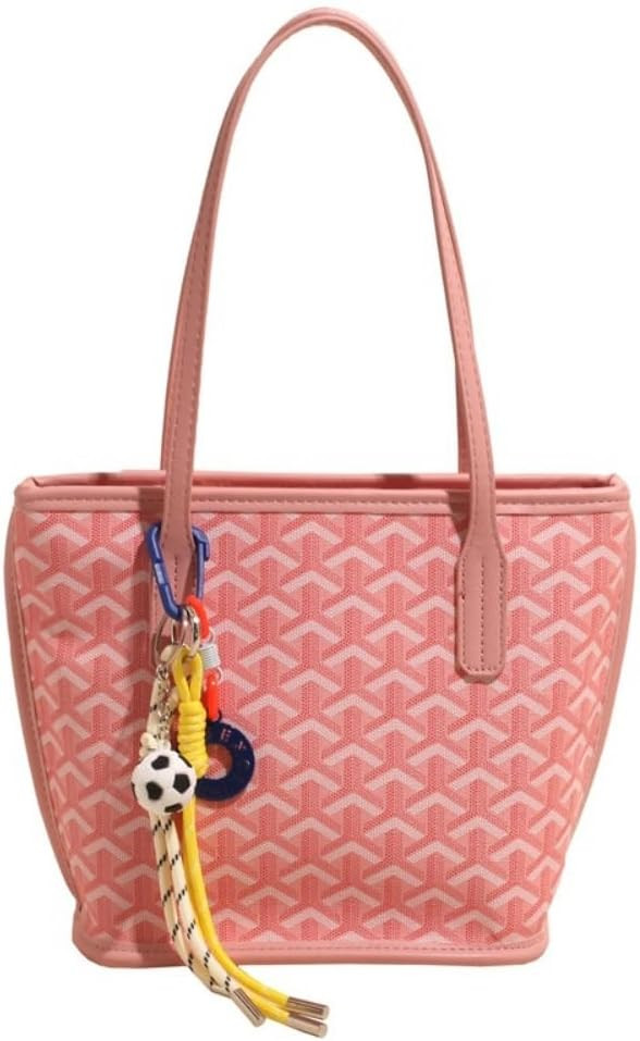 Women Tote Handbag PU Leather Lightweight Shoulder Bag with Zipper | Amazon (US)