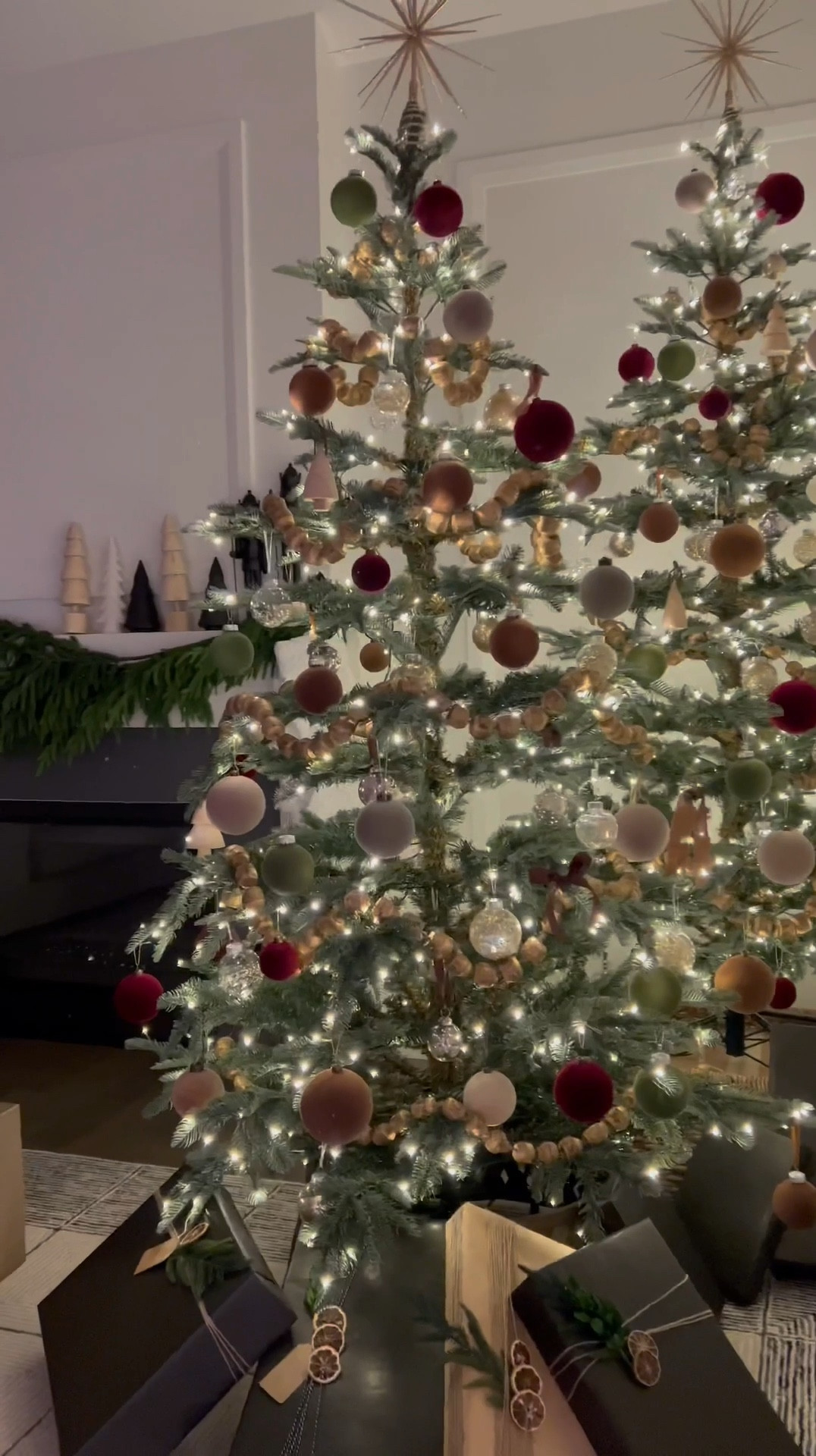 These gorgeous trees are from King of Christmas… The Christmas boxes are from Amazon 💕 I wrapped them with Kraft paper, twine, and added some dried oranges.  shop all these items below! 😊

#LTKHome #LTKHoliday #LTKStyleTip