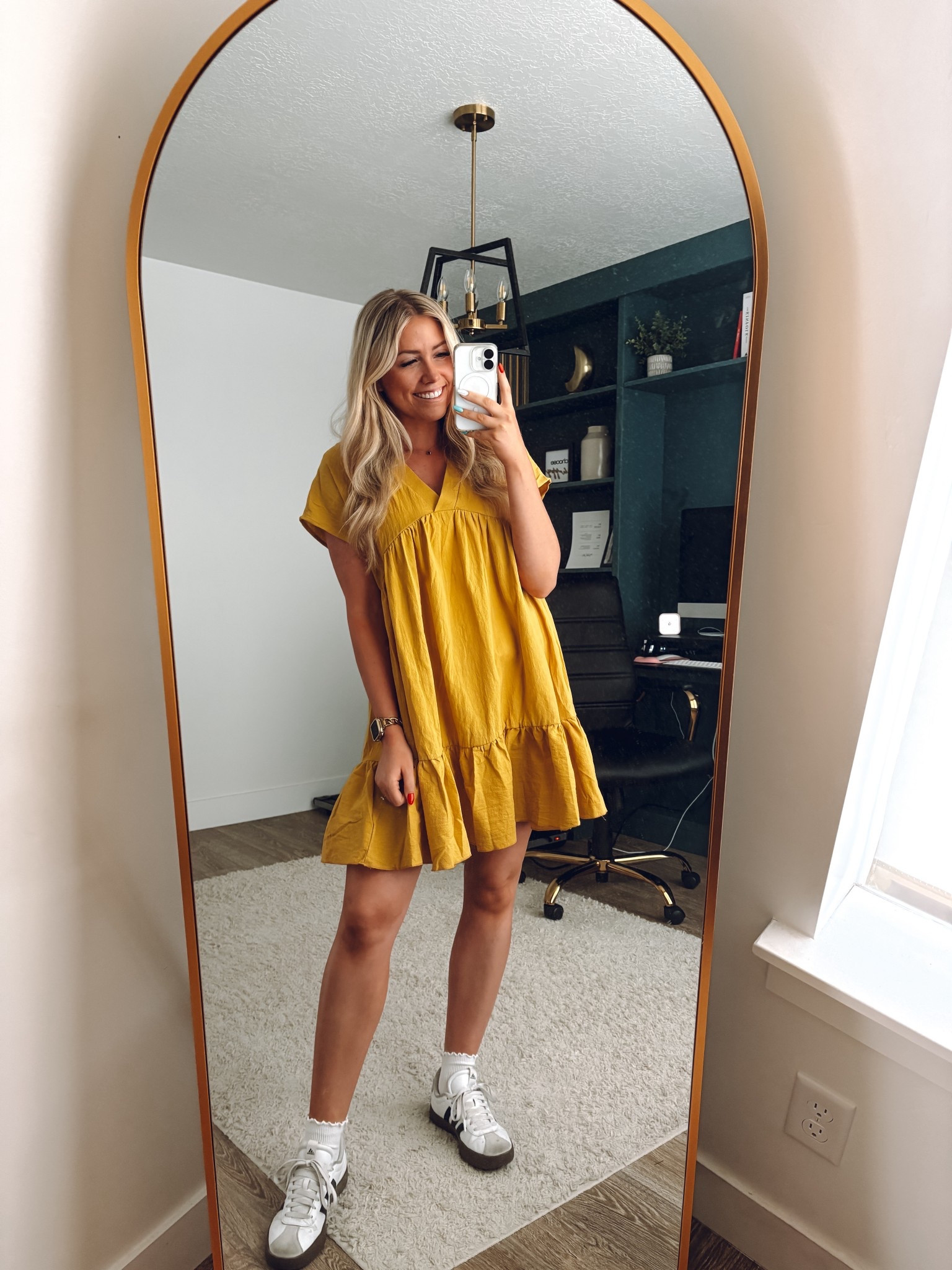 loving this yellow dress— wore it twice this weekend! Once for date night and then to a baby shower with sandals! wearing usual M, more colors!!

| yellow dress | summer dress | summer outfit | teacher outfit | date night outfit 

#LTKSeasonal #LTKFindsUnder100