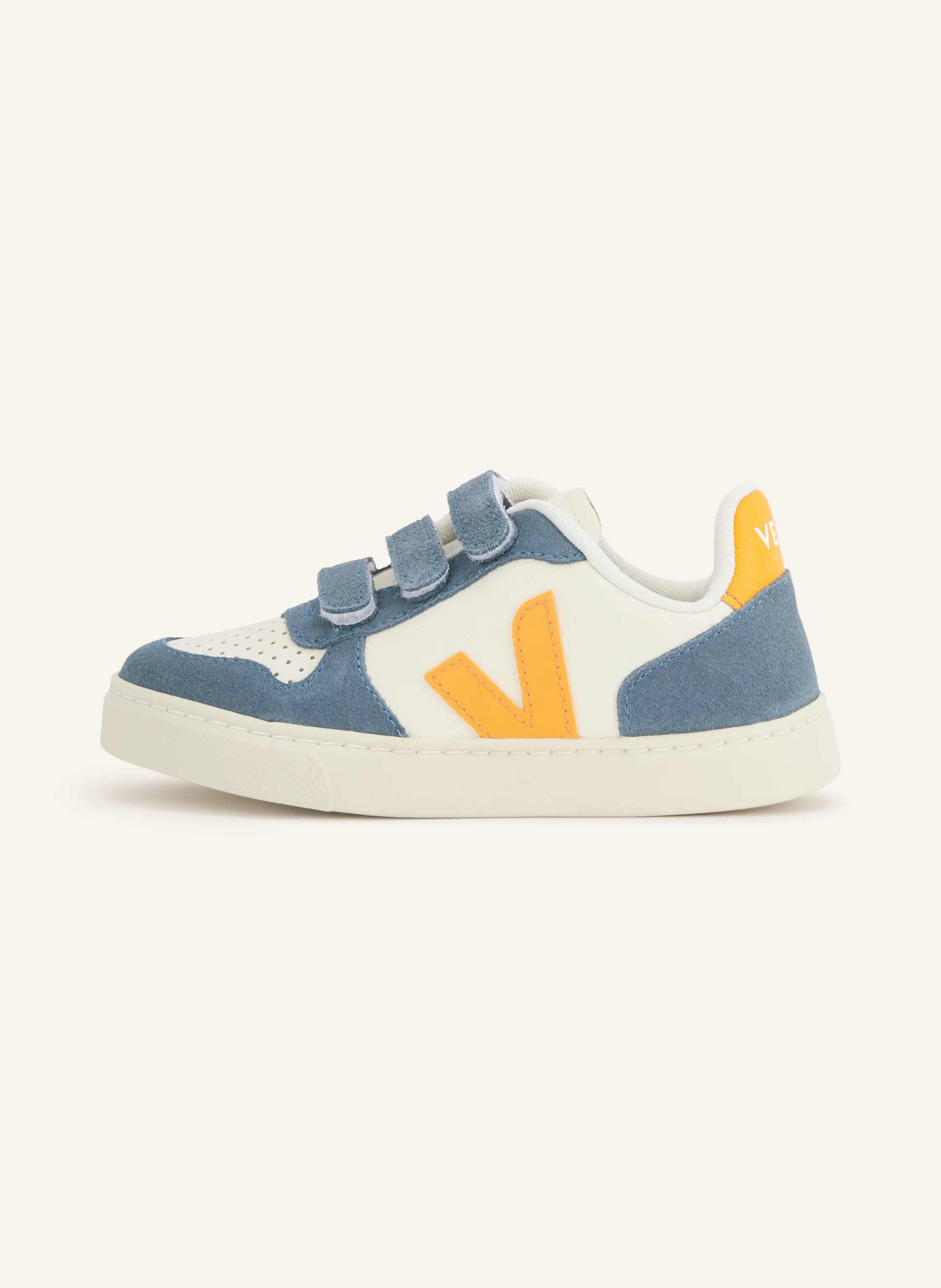 VEJA Sneaker SMALL V-10 KIDS in weiss / orange / dunkelblau | Breuninger (DACH)