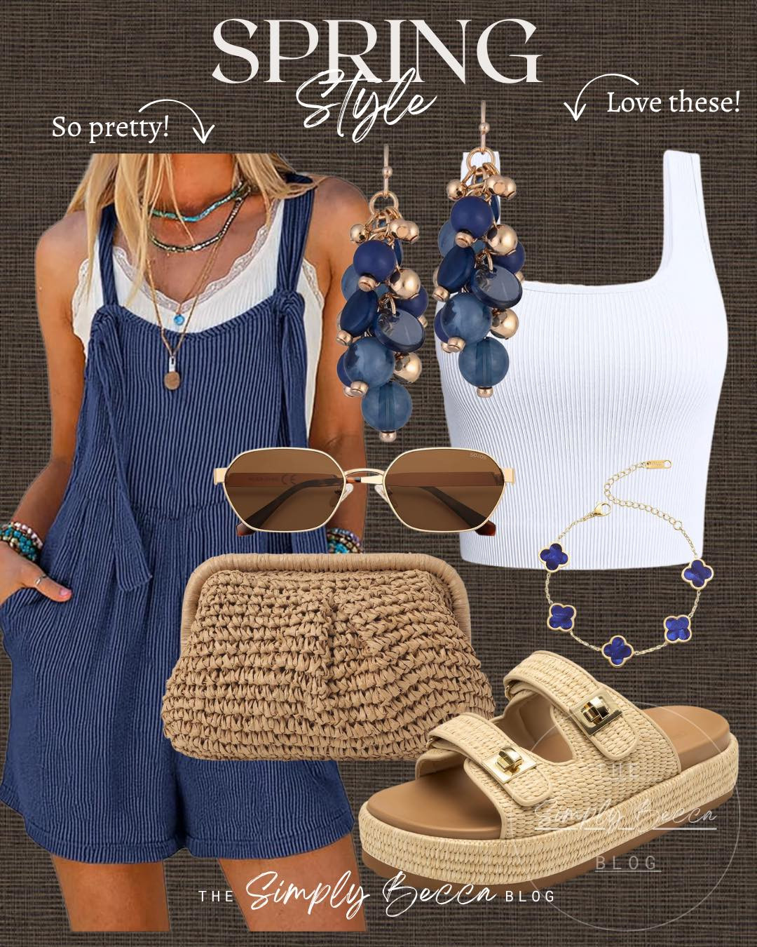Lovvve this pretty blue 😍 Spring Outfit Inspo.

@amazon #amazonfashion #ltkwomens #springoutfits2026 #springstyle #romper #wovenclutch #strawplatforms 

 

#LTKmomlife #LTKSeasonal