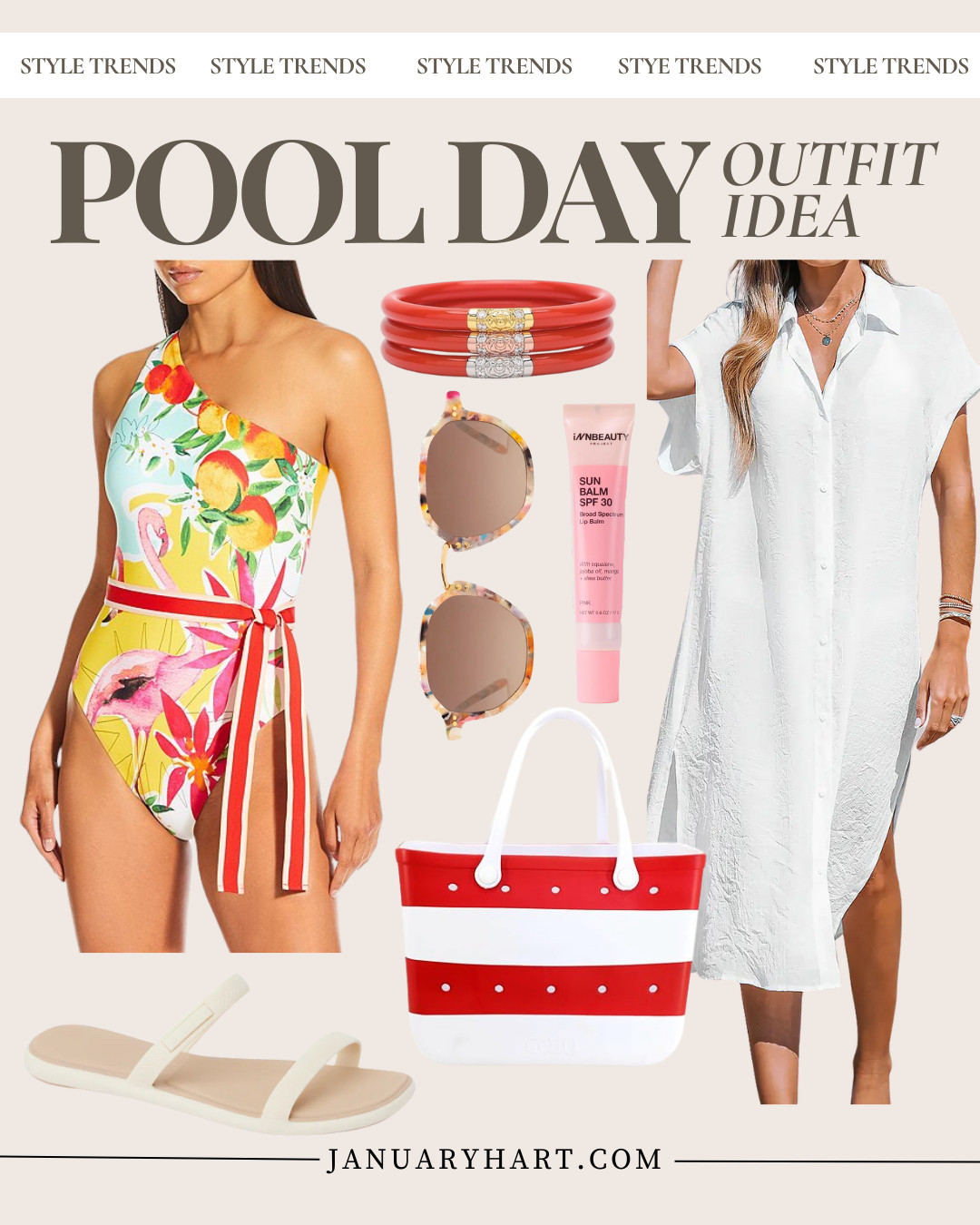 The June Lookbook


summer outfits, vacation outfit ideas, one piece floral swimsuit, beach tote bag, bogg bag, sandals, swimsuit coverup, sunglasses, beach outfit 

 #LTKOver40 #LTKStyleTip #LTKSwim